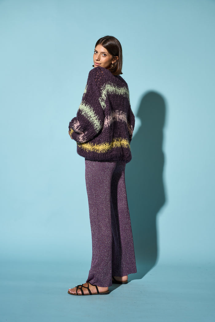 Pantaloni in viscosa lurex LEs Tricot d'O | M11 Shop