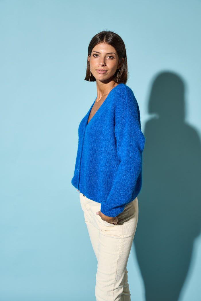 Cardigan Melinda corto con bottoni Colorine | M11 Shop