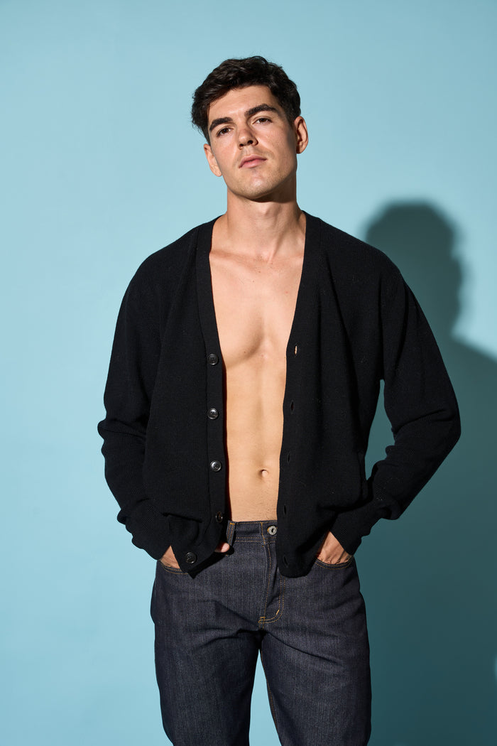 Cardigan da uomo Good Basics Merz b. Schwanen | M11 Shop