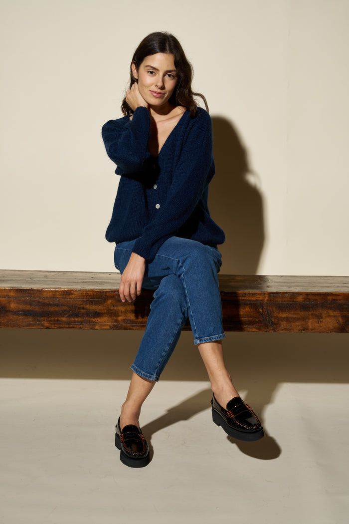 Cardigan Melinda corto con bottoni Colorine | M11 Shop