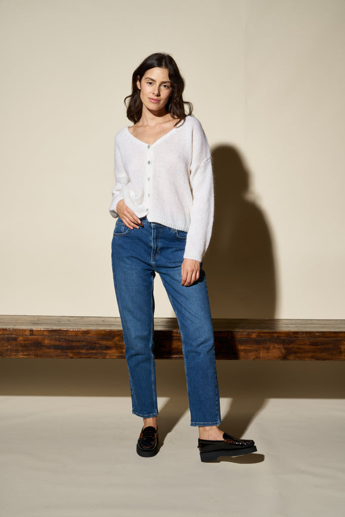 Cardigan Melinda corto con bottoni Colorine | M11 Shop