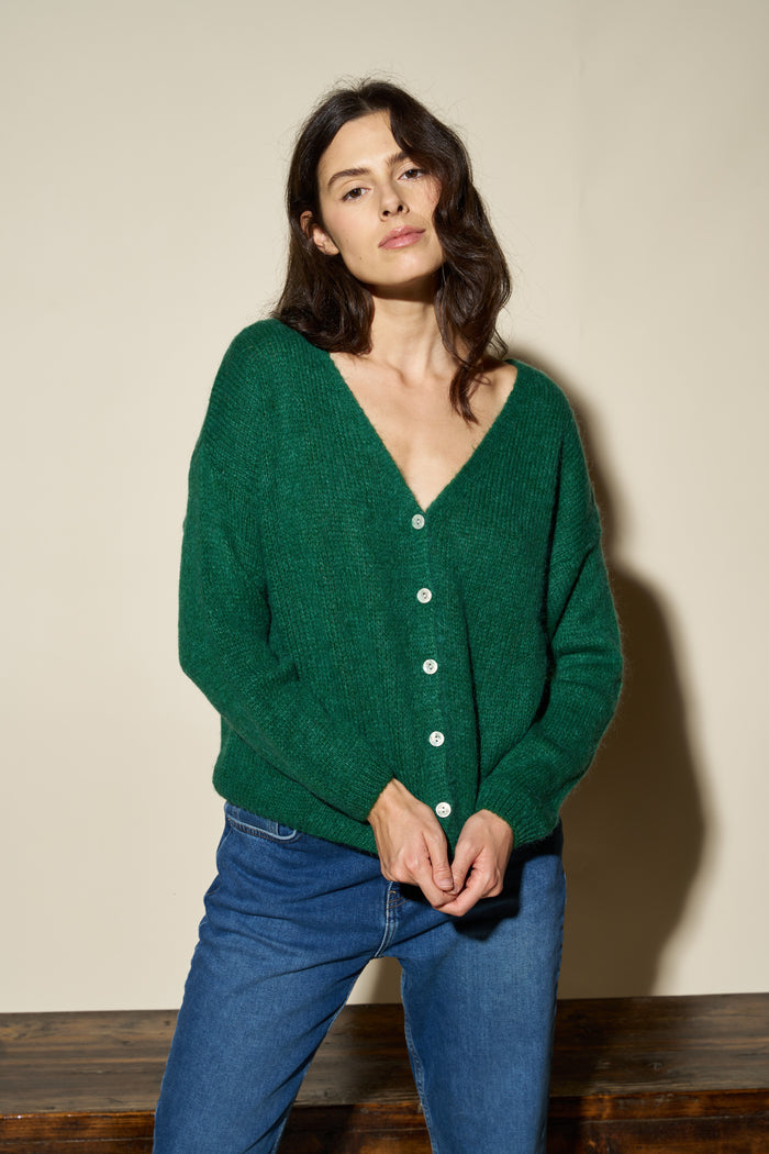 Cardigan Melinda corto con bottoni Colorine | M11 Shop