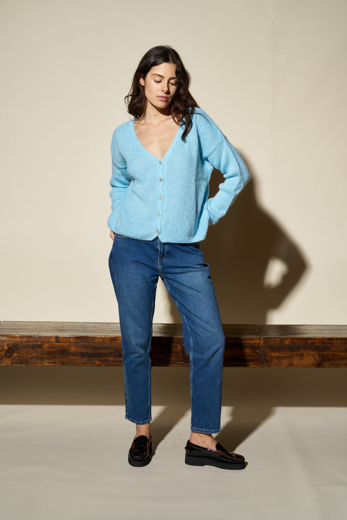 Cardigan Melinda corto con bottoni Colorine | M11 Shop