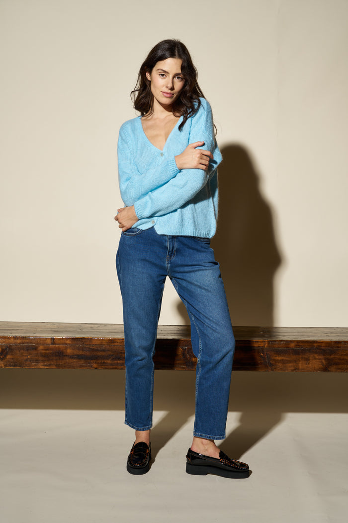 Cardigan Melinda corto con bottoni Colorine | M11 Shop