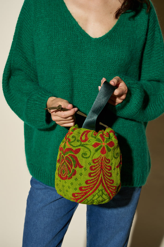 Borsa con corda in tessuto Jacquard Puebco | M11 Shop