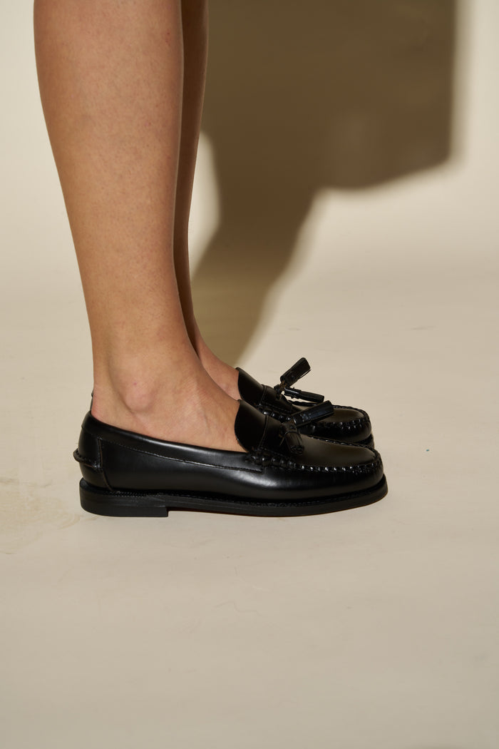 Mocassini neri donna Classic Dan Multi Tassel Sebago | M11 Shop