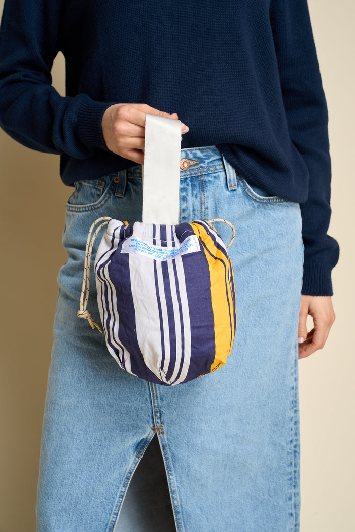 Secchiello a righe in tessuto reciclato Puebco | M11 Shop