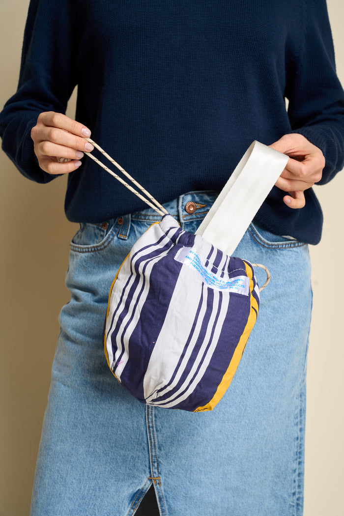 Secchiello a righe in tessuto reciclato Puebco | M11 Shop