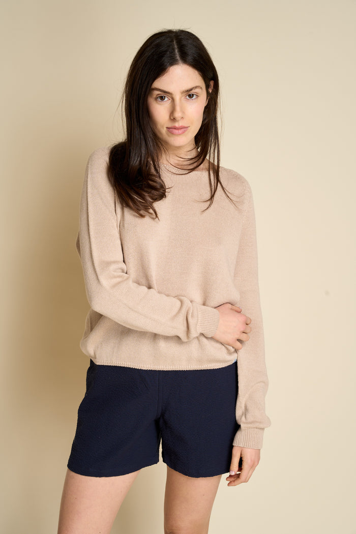 Pullover da donna misto cotone cashmire Merz b. Schwanen | M11 Shop