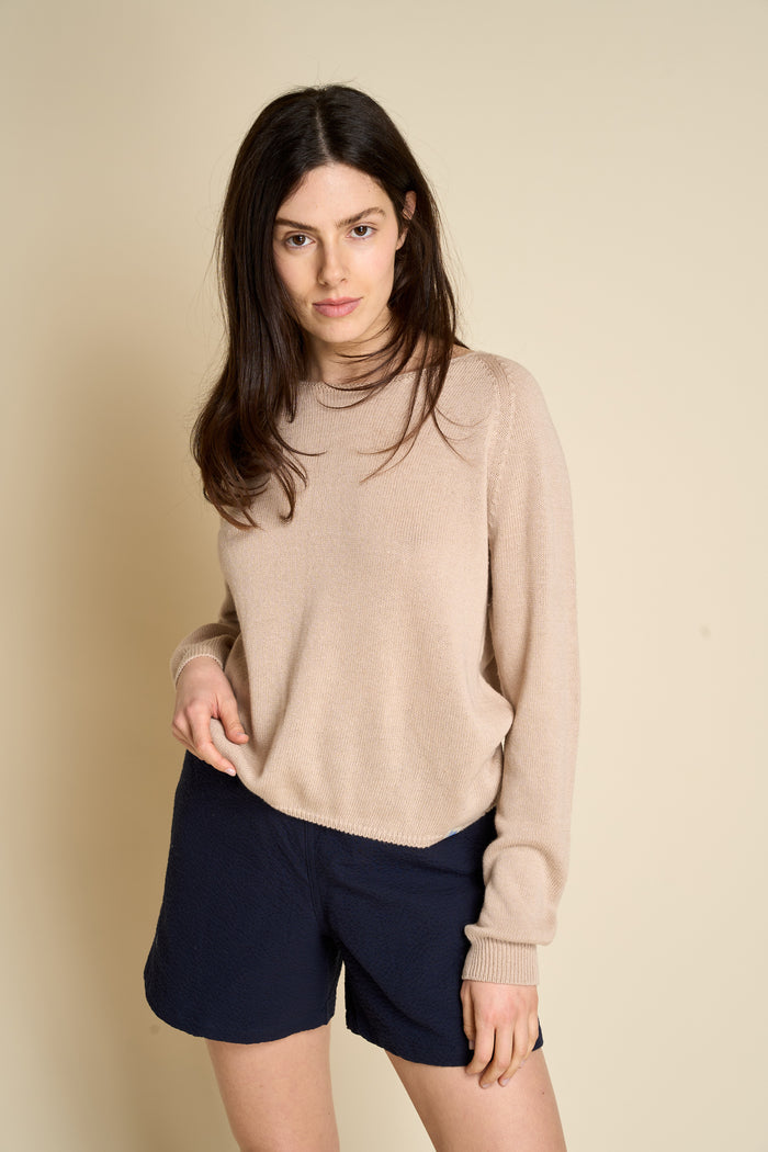 Pullover da donna misto cotone cashmire Merz b. Schwanen | M11 Shop
