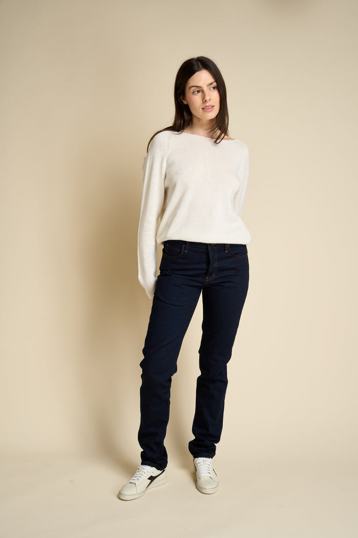 Pullover da donna misto cotone cashmire Merz b. Schwanen | M11 Shop