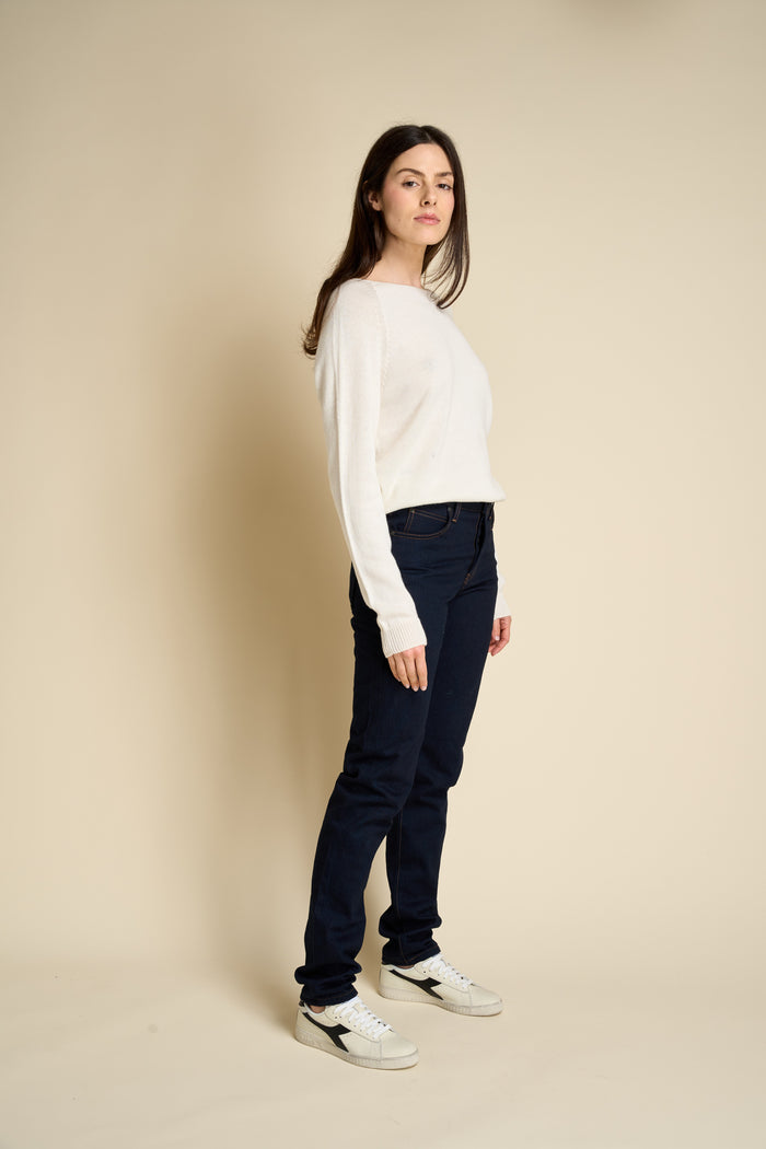 Pullover da donna misto cotone cashmire Merz b. Schwanen | M11 Shop