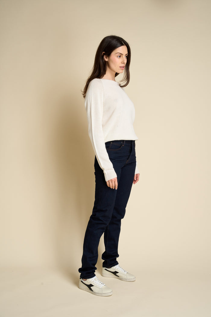 Pullover da donna misto cotone cashmire Merz b. Schwanen | M11 Shop