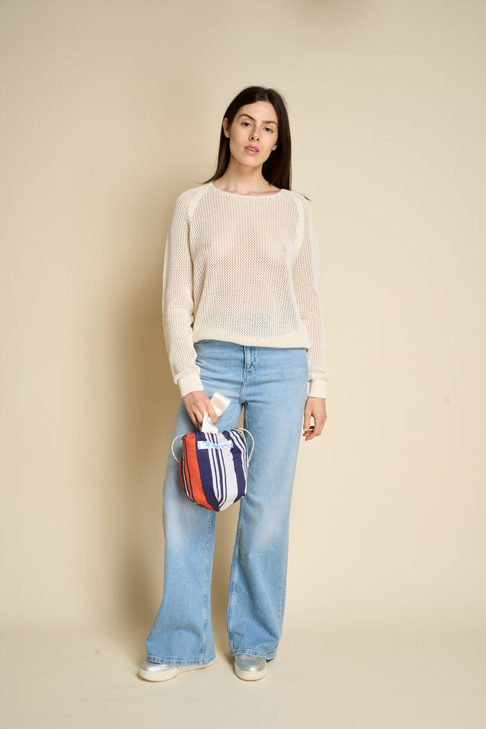 Secchiello a righe in tessuto reciclato Puebco | M11 Shop