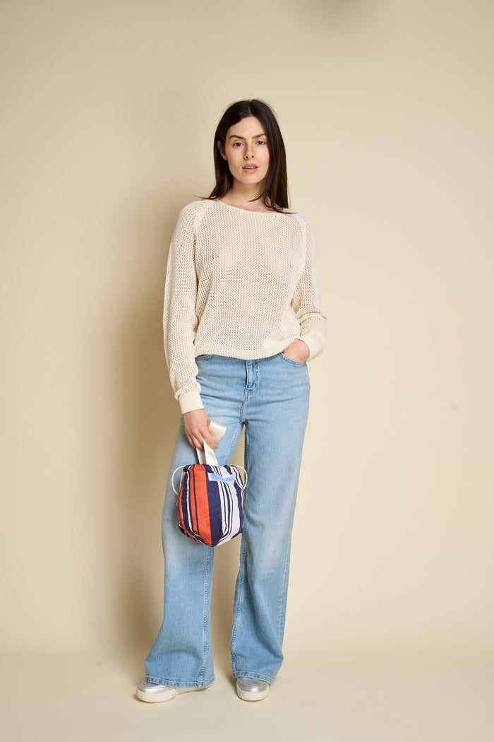 Secchiello a righe in tessuto reciclato Puebco | M11 Shop