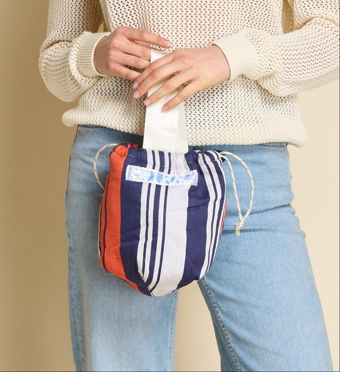 Secchiello a righe in tessuto reciclato Puebco | M11 Shop