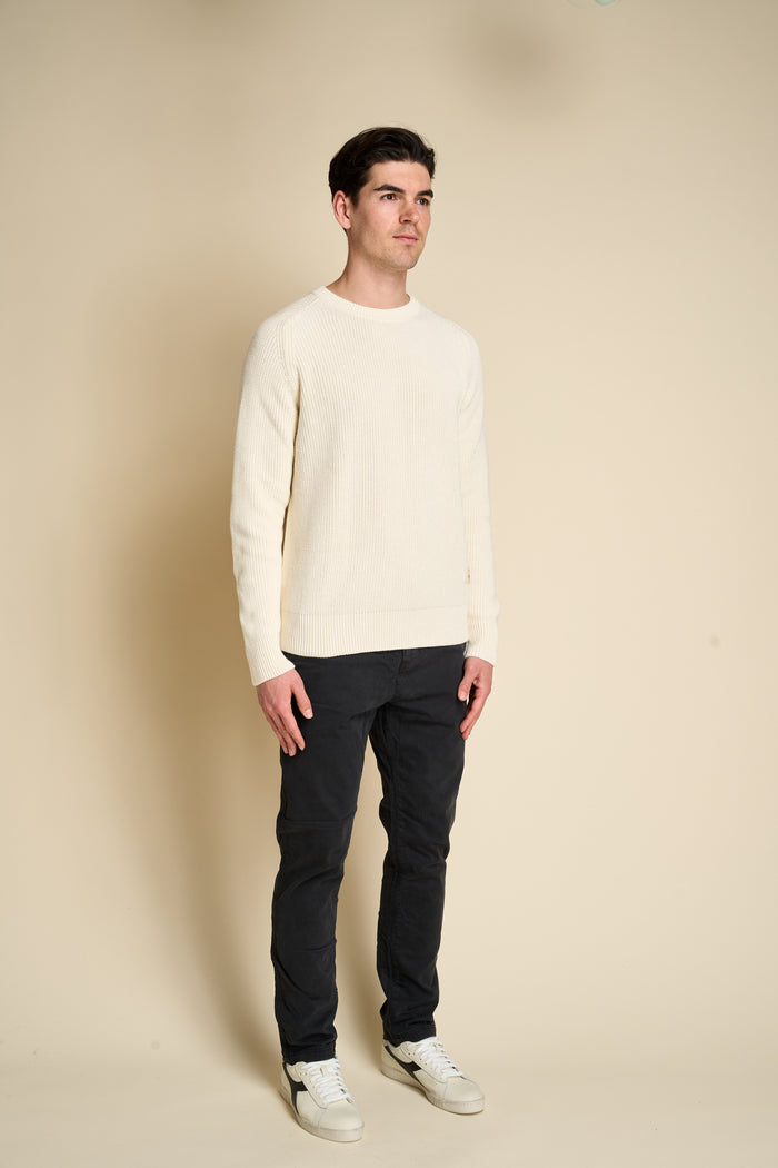 Maglione in maglia a coste, cotone biologico Merz b. Schwanen | M11 Shop