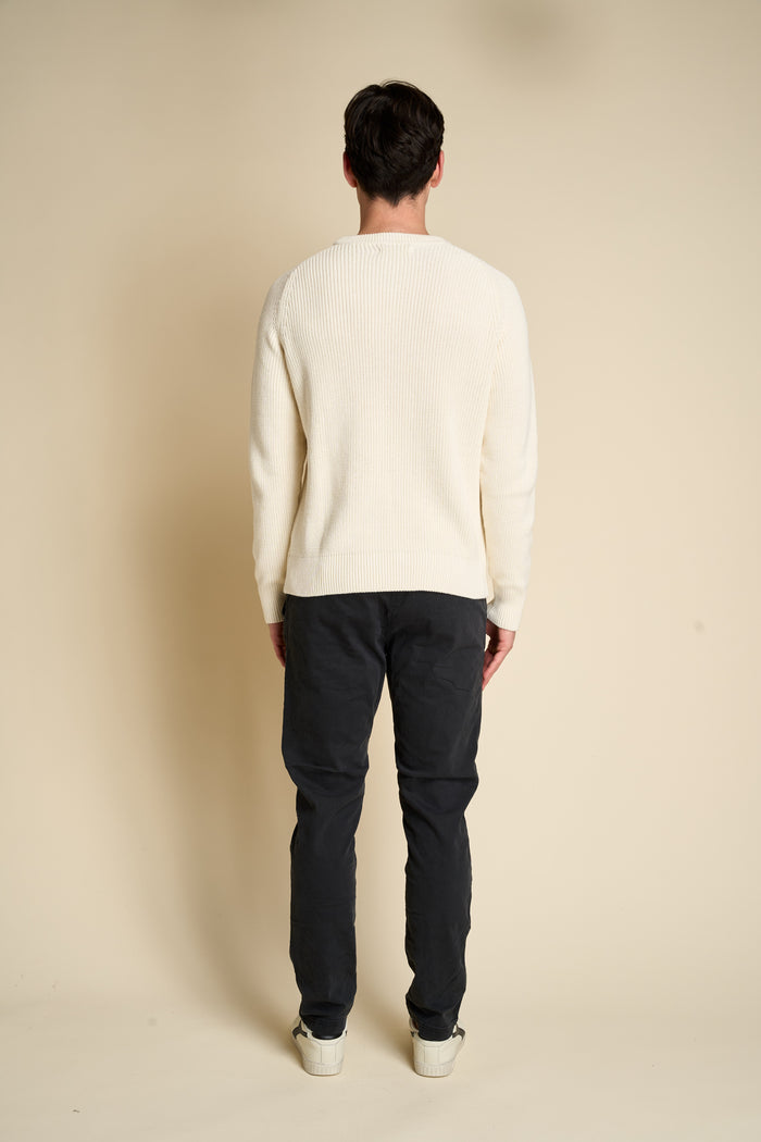 Maglione in maglia a coste, cotone biologico Merz b. Schwanen | M11 Shop