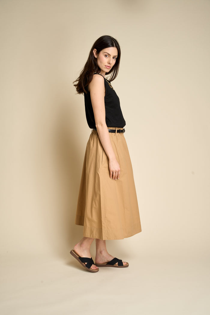 Gonna in popeline di cotone dal taglio morbido Merz b. Schwanen - Merz B. Schwanen | M11 Shop