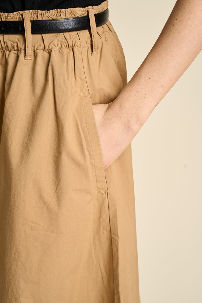 Gonna in popeline di cotone dal taglio morbido Merz b. Schwanen | M11 Shop