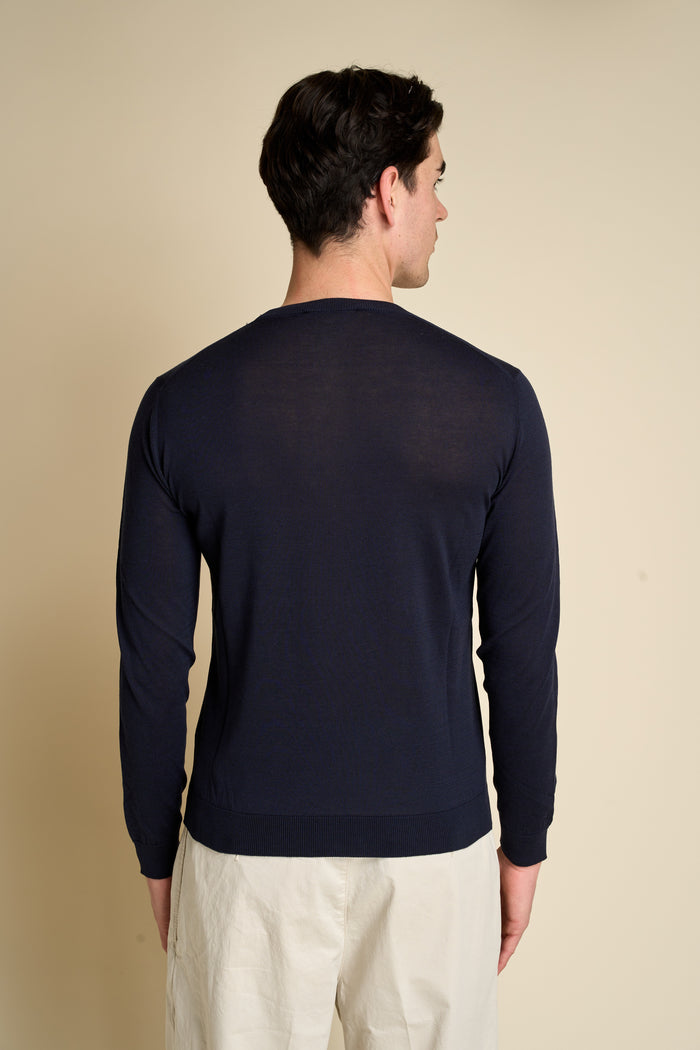 Girocollo maniche lunghe misto cotone seta Masq | M11 Shop