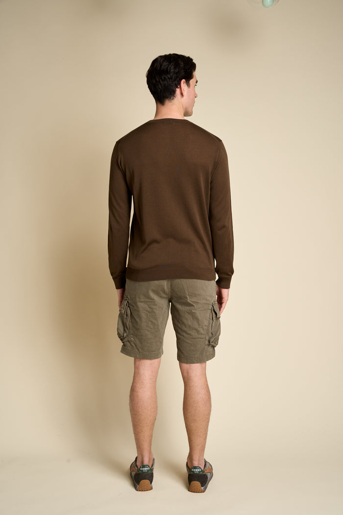 Girocollo maniche lunghe misto cotone seta Masq | M11 Shop