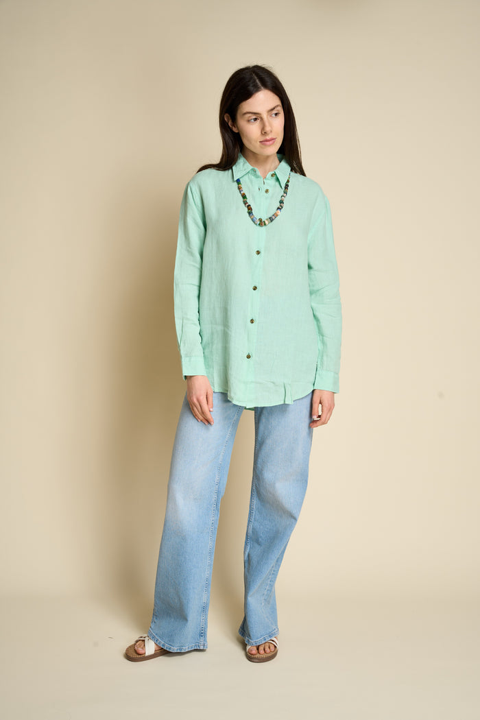 Camicia in lino Boyfriend Superdry | M11 Shop