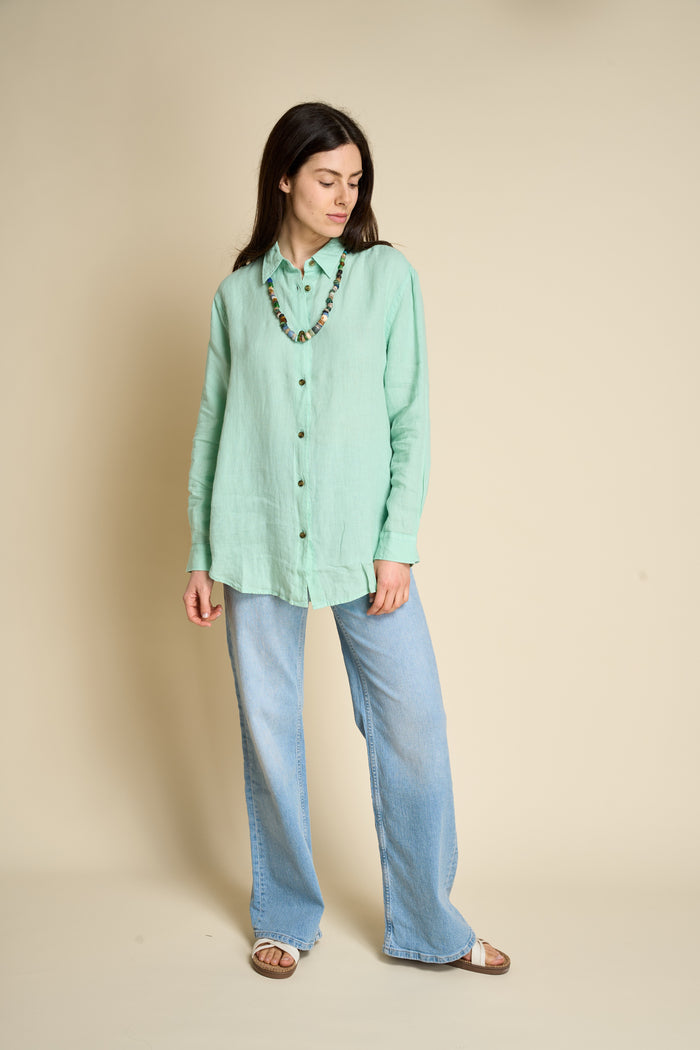 Camicia in lino Boyfriend Superdry | M11 Shop