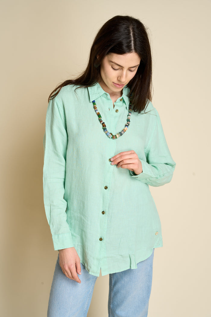 Camicia in lino Boyfriend Superdry | M11 Shop