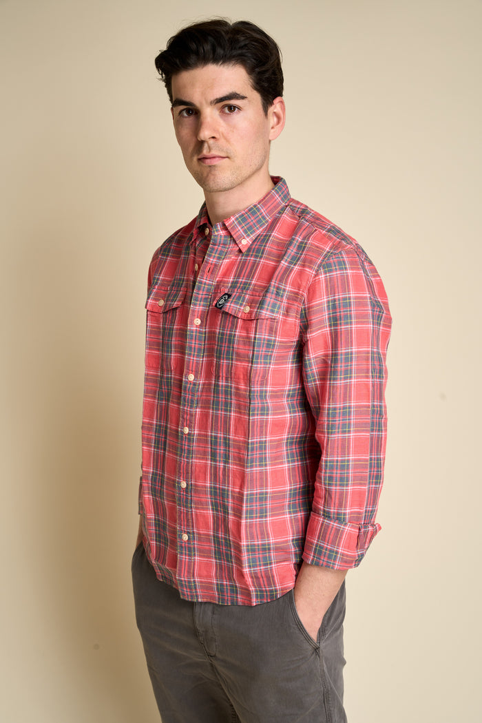 Superdry Linen Check Shirt | M11 Shop