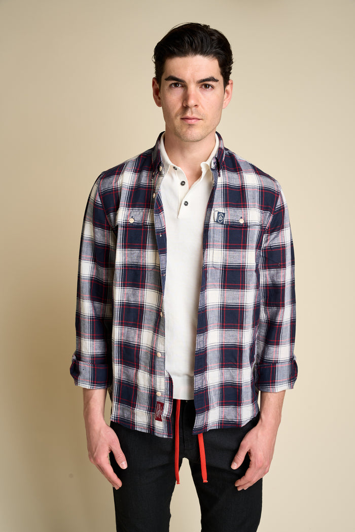 Superdry Linen Check Shirt | M11 Shop