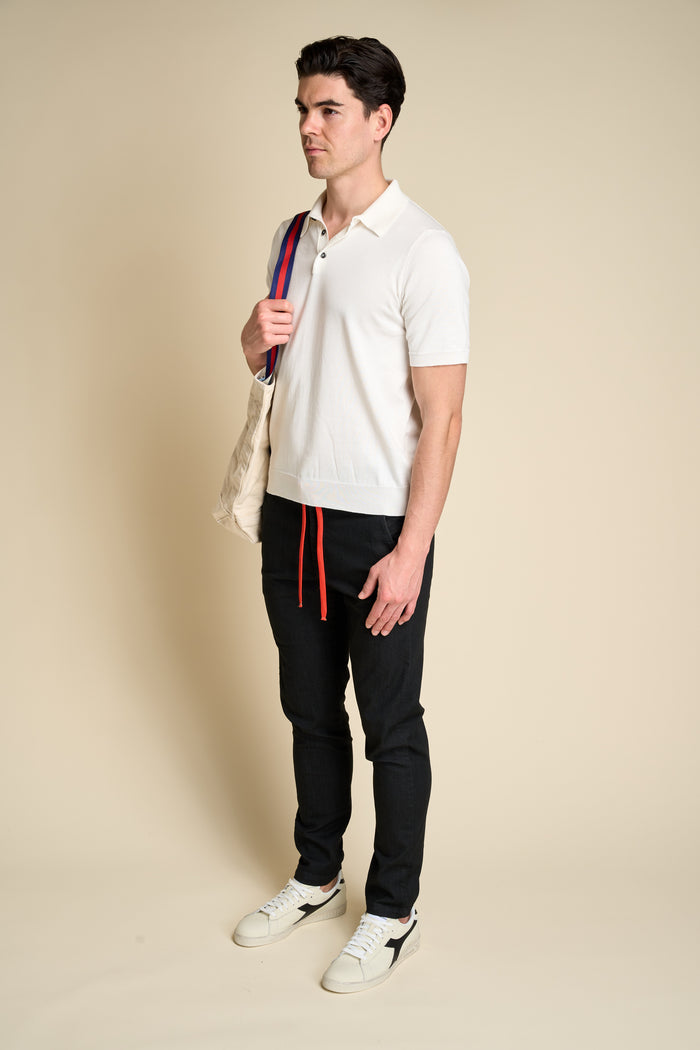 Masq 100% cotton short sleeve polo with buttons | M11 Shop