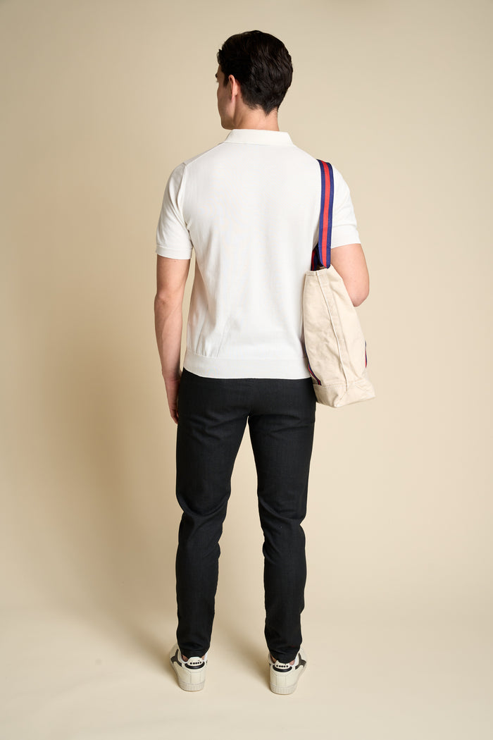 Masq 100% cotton short sleeve polo with buttons | M11 Shop