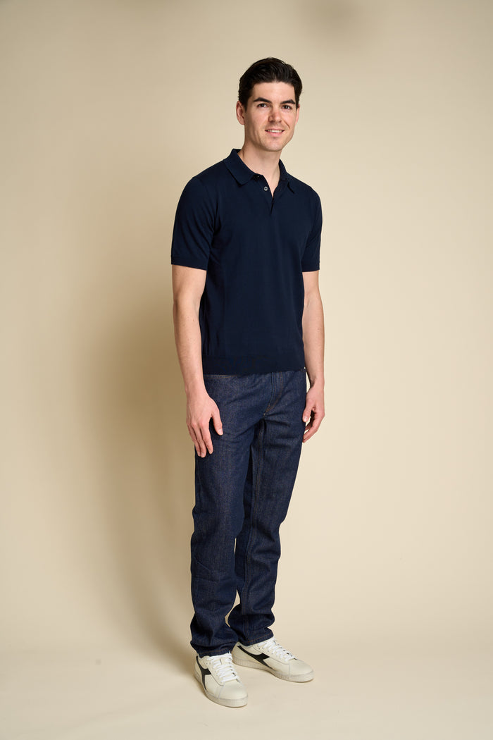 Masq 100% cotton short sleeve polo with buttons | M11 Shop