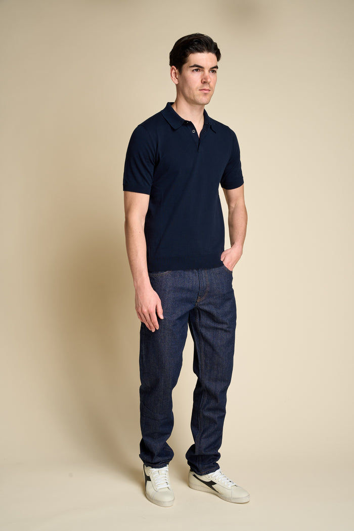 Masq 100% cotton short sleeve polo with buttons | M11 Shop