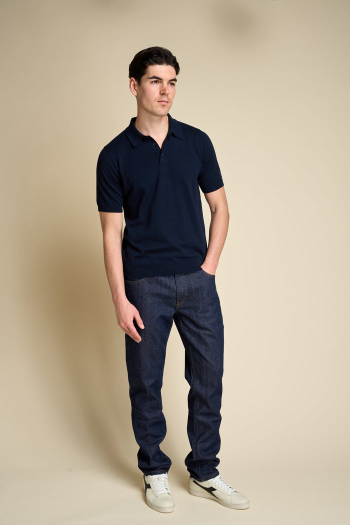 Masq 100% cotton short sleeve polo with buttons | M11 Shop