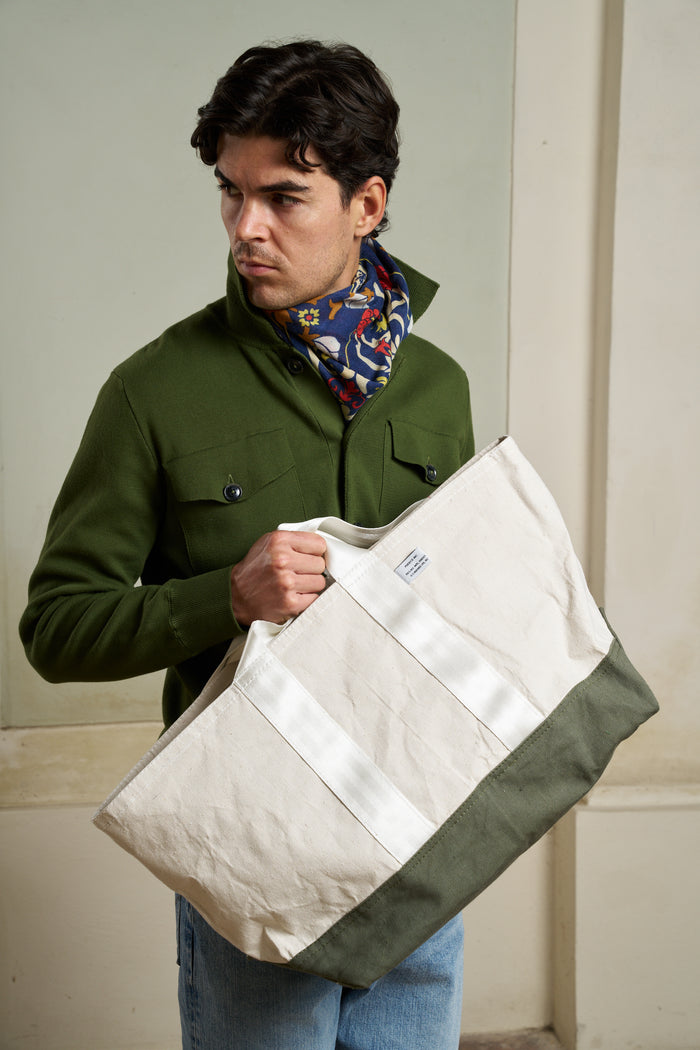 Borsa grande in cotone laminato Puebco | M11 Shop