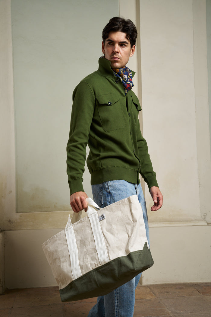 Borsa grande in cotone laminato Puebco | M11 Shop