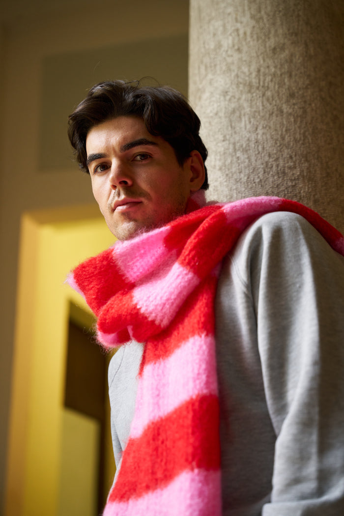 Elodie Les Tricot d'O striped scarf | M11 Shop