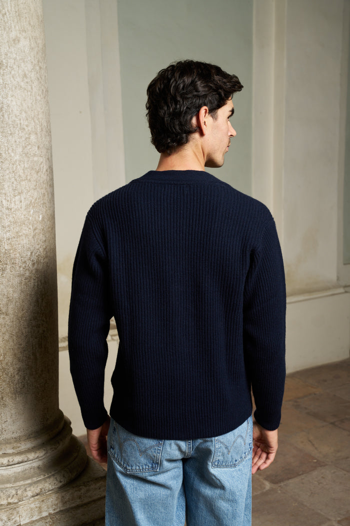 Cardigan in lana merino misto cashmere Merz b. Schwanen | M11 Shop