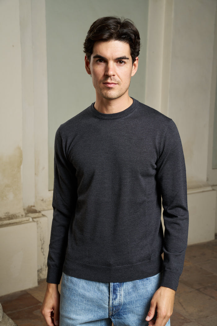 Maglia girocollo 100% lana merino Masq | M11 Shop