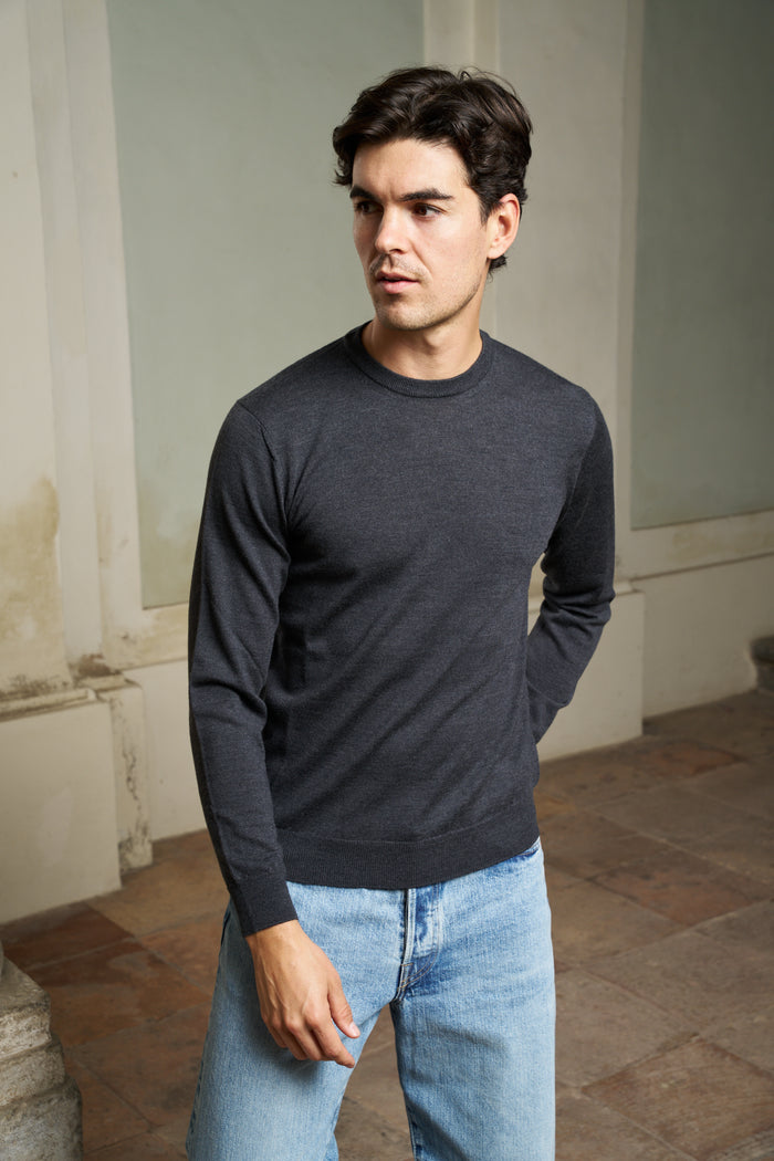 Maglia girocollo 100% lana merino Masq | M11 Shop