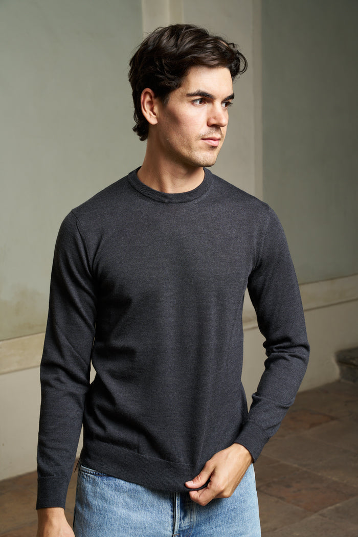 Maglia girocollo 100% lana merino Masq | M11 Shop