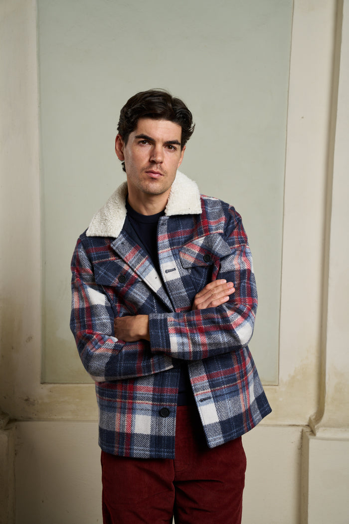 Sebago Ottercreek Check Sherpa Collar Jacket | M11 Shop