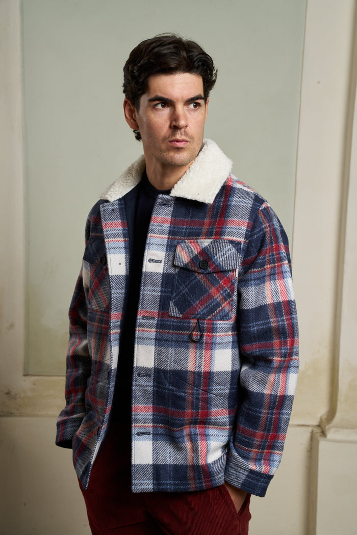 Sebago Ottercreek Check Sherpa Collar Jacket | M11 Shop