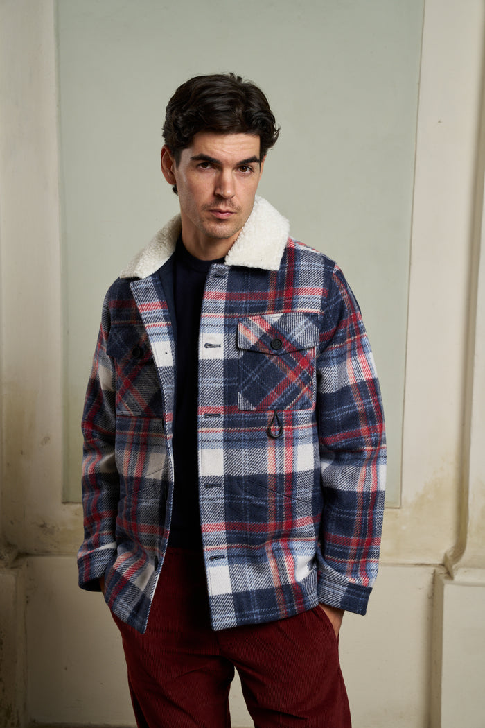 Sebago Ottercreek Check Sherpa Collar Jacket | M11 Shop