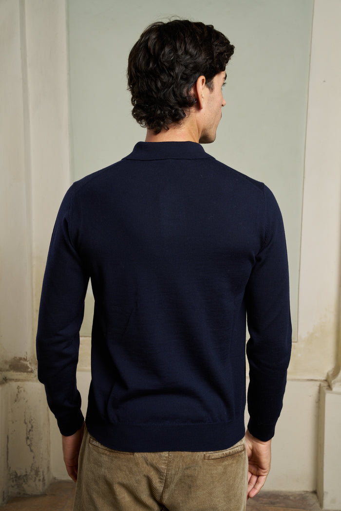 Polo con bottini 100% lana merino Masq | M11 Shop