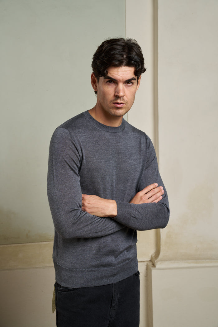 Maglia girocollo lana e seta Masq | M11 Shop