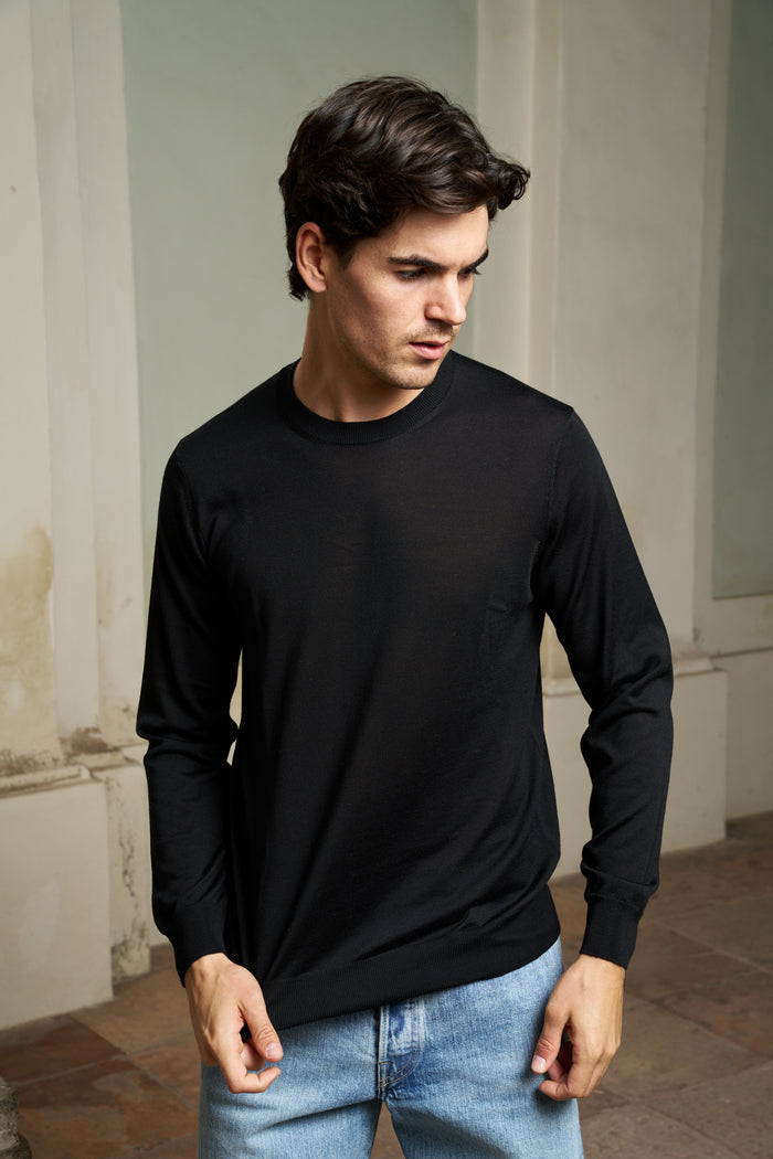 Maglia girocollo lana e seta Masq | M11 Shop