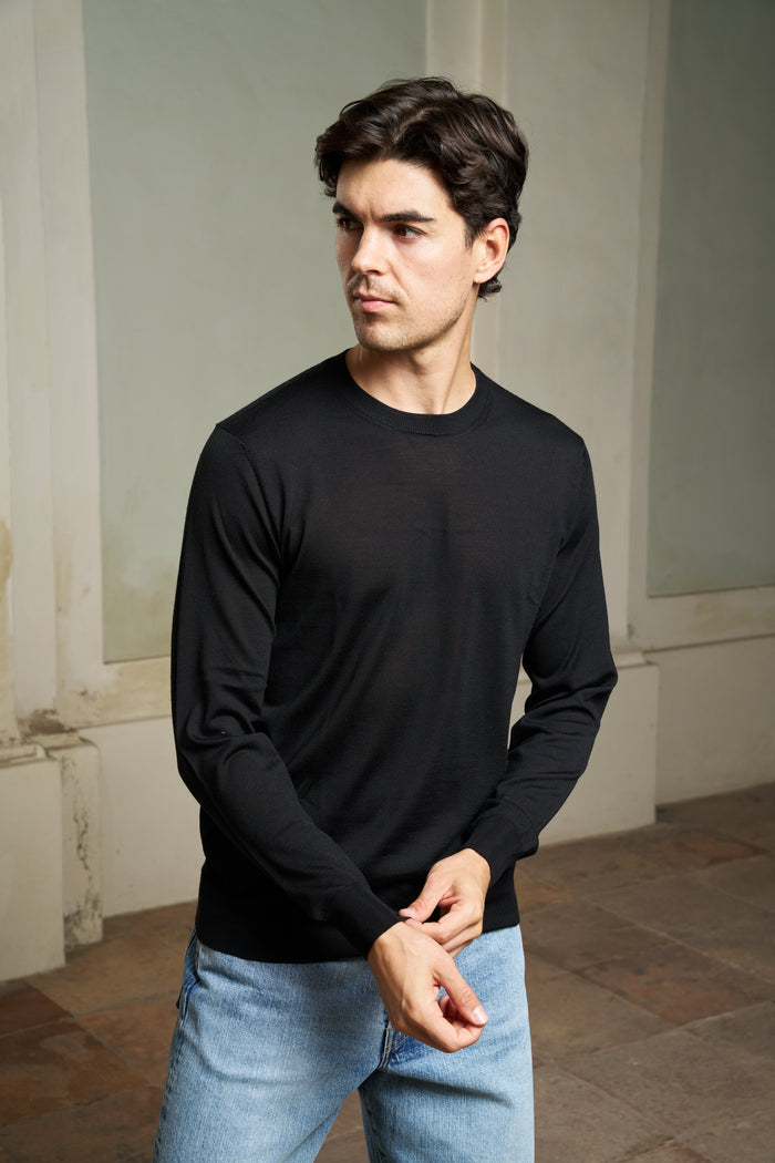 Maglia girocollo lana e seta Masq | M11 Shop